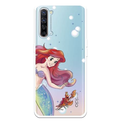 Estojo Oficial Disney Ariel E Sebastian Bubbles Oppo Find X Lite A