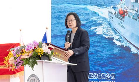 台灣4千噸巡防艦交船典禮 蔡英文賴清德出席 雲林艦 台北艦 國艦國造 大紀元