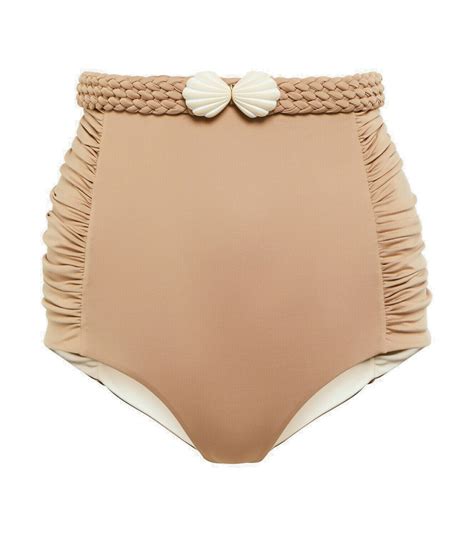 Johanna Ortiz High Rise Belted Bikini Bottoms Johanna Ortiz