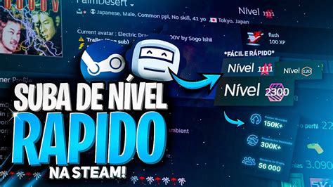 Suba De Nivel Na Steam Rapidamente Para Que Serve Subir De Nivel Na