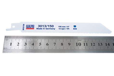 Полотно по металлу 3013/150 (5 шт; 150х19х0.9 мм; 130 мм; 14 TPI) WILPU ...
