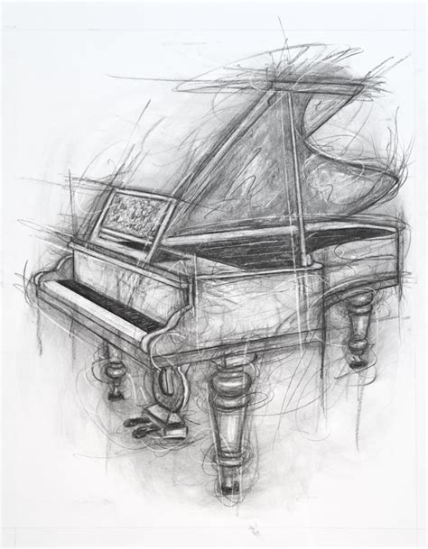 Penny Warden Piano Drawing For Sale By No Naked Walls