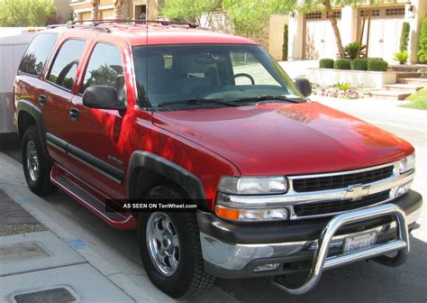 2001 Chevrolet Chevy Tahoe Ls 4wd Sport Utility 5 3l Victory Red Looks