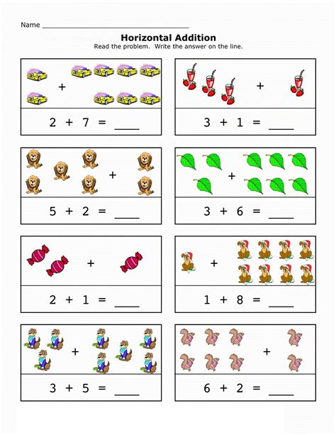 Free Printable Math Addition Worksheets