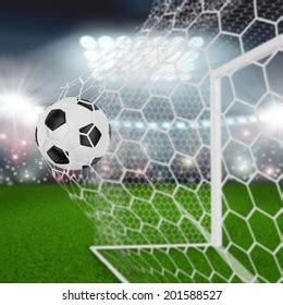 Soccer Ball Goal Net Stock Photo 201588527 | Shutterstock