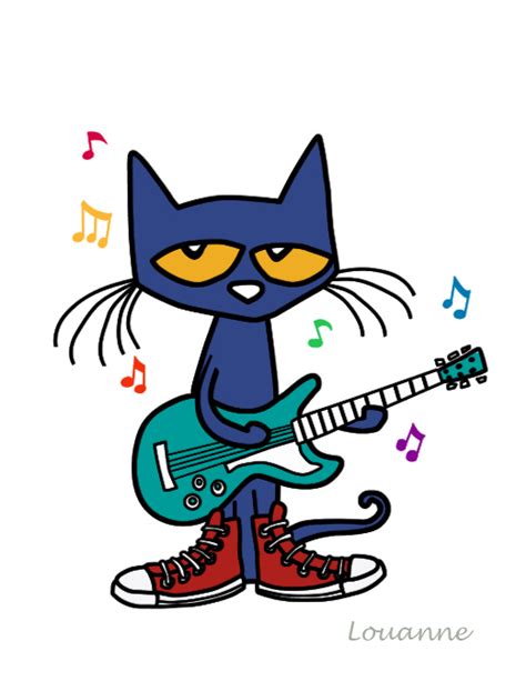 Pete the cat, Cat stickers, Pete the cats - Clip Art Library