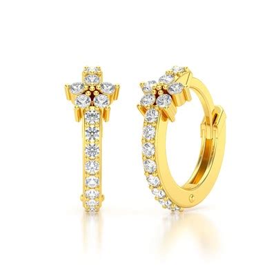 Boucles D Oreilles Aden Cr Oles Or Jaune Diamant Grs Maty