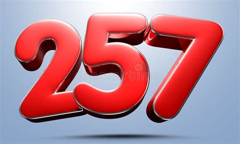 Number 257. stock illustration. Illustration of discount - 259759592
