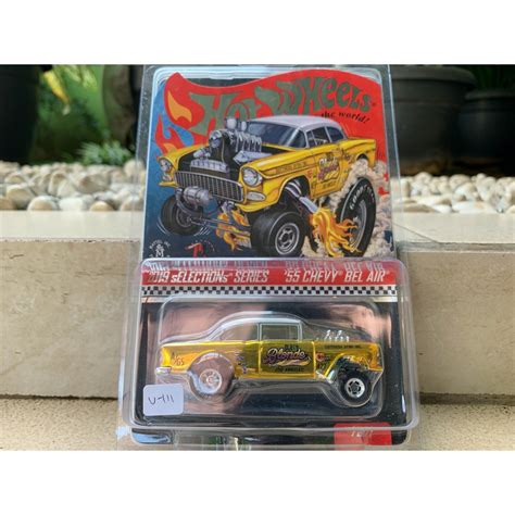 Jual Hot Wheels RLC Chevy Bel Air Gasser Dirty Blonde Gold Selections Shopee Indonesia