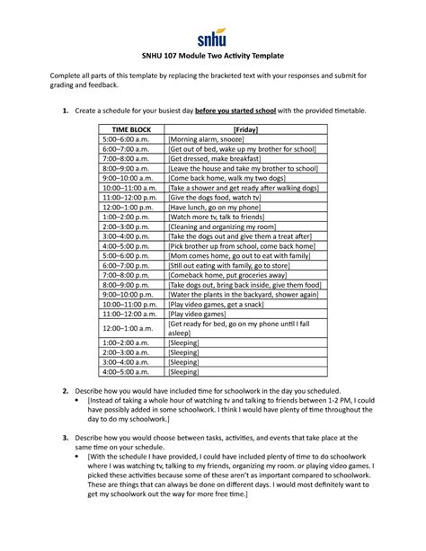 Module Two Activity Snhu Success Strat Online Snhu Module Two