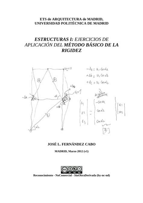 Pdf Estructuras I Ejercicios De Aplicaci N Del M Todo B Sico De La