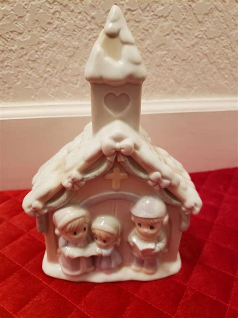 1993 Precious Moments Sugartown Lighted Church Plug In Etsy