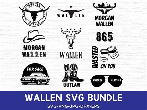 Wallen Bundle Svg Png Wallen Png Wallen Bullhead Svg Cowboy Wallen