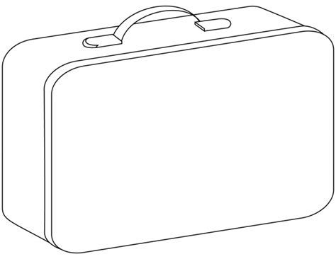 Suitcase Coloring Page ColouringPages