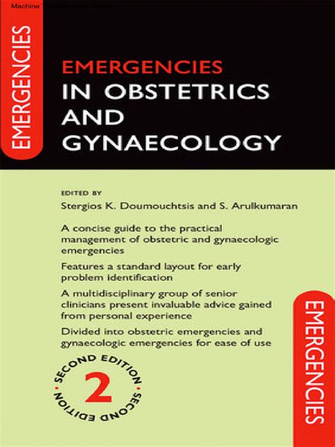 Emergencies In Obstetrics And Gynaecology Pdf El Embarazo Anemia