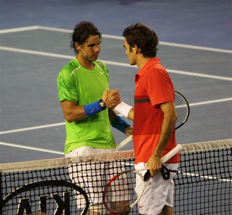 Rafael Nadal And Roger Federer Australian Open 2012 Brett Marlow