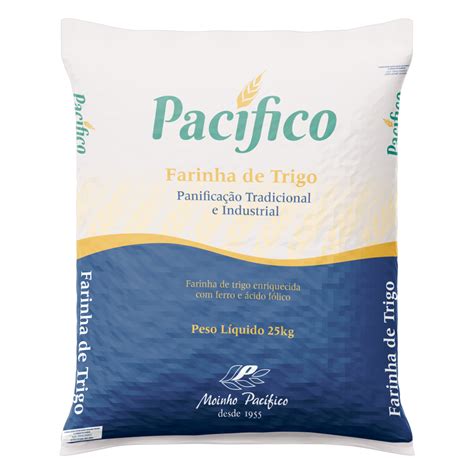 FARINHA DE TRIGO PARA PANIFICAÇÃO PACÍFICO SACO 25KG GTIN EAN UPC