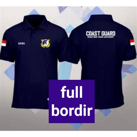 Jual Kaos Coast Guard Full Bordir Kaos Polo Coast Guard Polo Shirt Coast Guard Kaos Kerah Coast