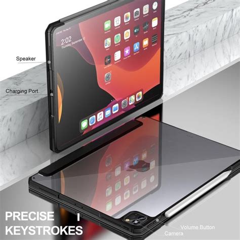 IPad Pro 2020 2021 Hoes 11 Inch Transparant Zwart Tri Fold