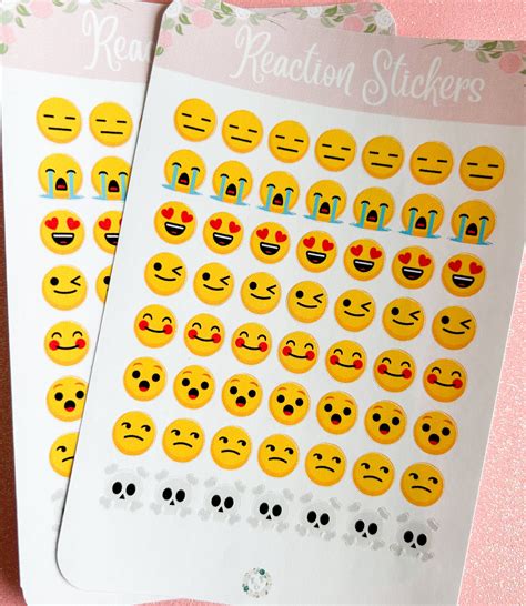 Emoji Annotating Reaction Stickers Journaling Stickers Annotating ...