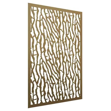 Coral Metal Garden Screen Gardenscapes