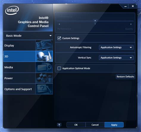 Venta Intel Panel De Control De Graficos En Stock