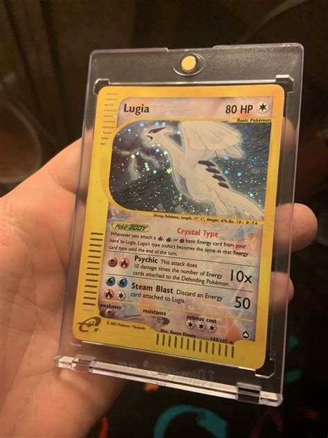 Crystal Lugia Aquapolis Secret Rare Holo Pokemon Card Very Good