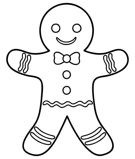 Printable Christmas Cookie Coloring Pages