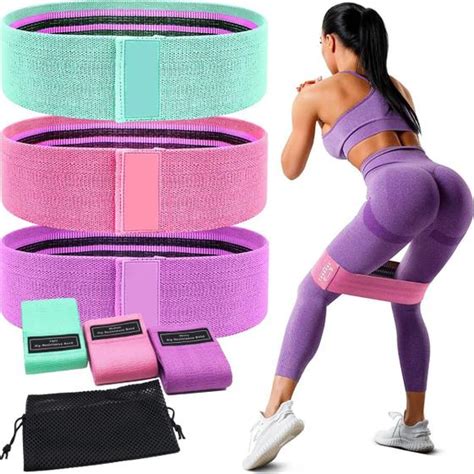 Kit 3 Faixa Elastica Hip Mini Band Treino Exercicio Academia HIP