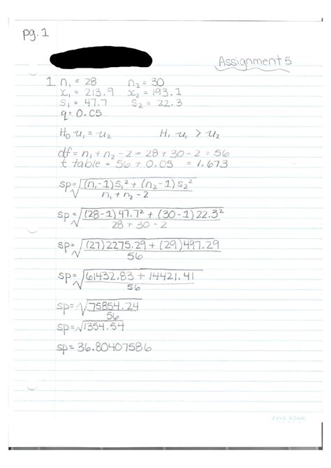 Math215 Assignment 5 Math 215 Studocu