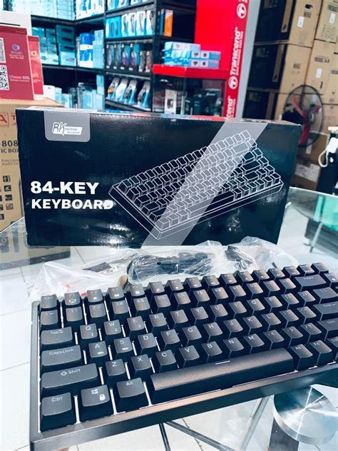 Royal Kludge Rk Rgb Hot Swap Black Keyboard Red Switch Tri Mode Bluetooth Wired Ghz Rech