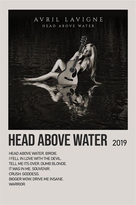 Head Above Water By Avril Lavigne Album Poster Avril Lavigne Album