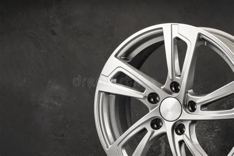 New Aluminum Alloy Wheels , Details Beautiful Design Copy Space Stock ...