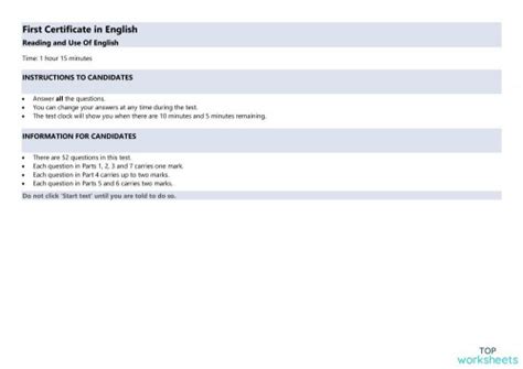 Ket Part 1 Interactive Worksheet Topworksheets