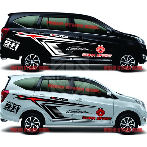 Daihatsu Sigra Car Cutting Sticker Model List Tribal Sport Shopee