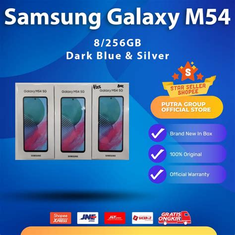 Jual Resmi Samsung Galaxy M54 8 256gb 256 Gb 5g Dark Blue Silver