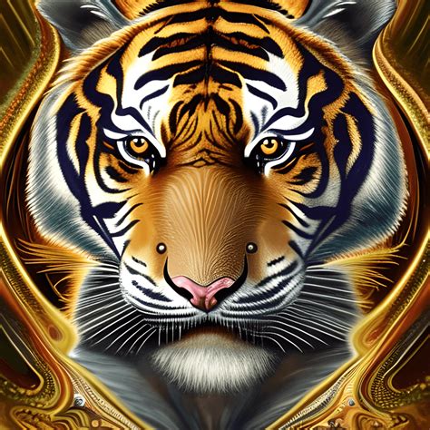 Majestic Tiger 3D Art · Creative Fabrica