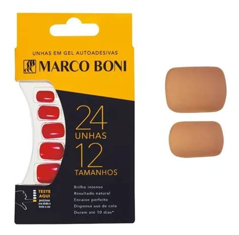 Kit de 24 uñas postizas de gel autoadhesivas con 12 tamaños color nude mate MercadoLibre
