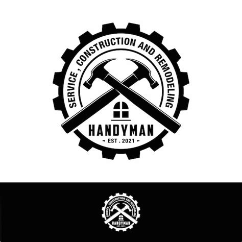 Premium Vector Handyman Service Logo With Hammer And House Icon