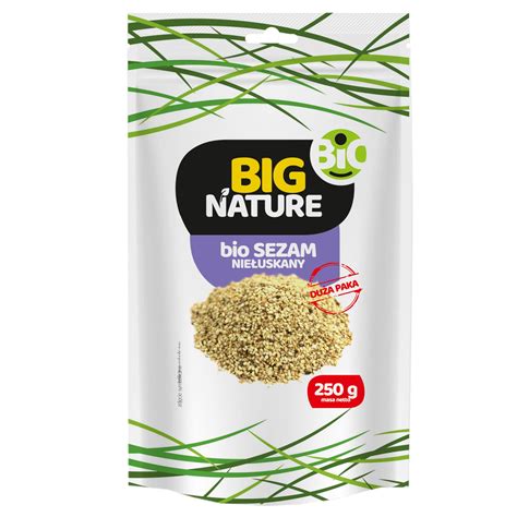 Big Nature sezam niełuskany BIO 250 g opinie skład i cena