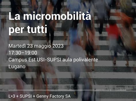 Mic Hub At The Conference About Micro Mobility Lugano