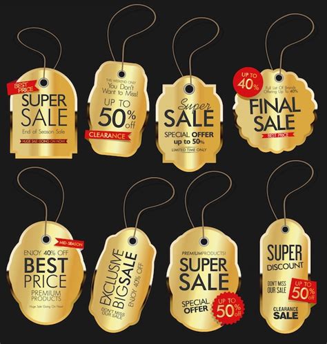 Premium Vector Modern Sale Banners And Labels Collection