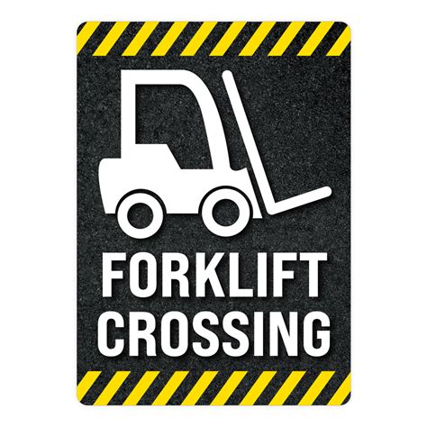 Forklift Crossing Warehouse Safety Sign – Xstamper Online