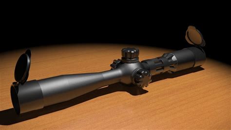 Sniper Scope 3D Model Max 3ds Fbx CGTrader