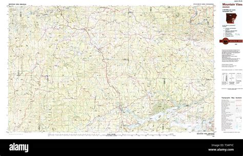 Mountain view arkansas map hi-res stock photography and images - Alamy