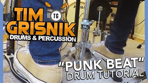 Punk Beat Drum Lesson Tutorial Single Pedal How To Play Fast