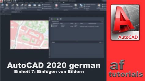 AutoCAD 2020 deutsch Einheit 7 Einfügen von Bildern YouTube