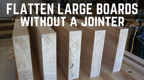 Flatten Large Boards Without A Jointer How To Woodworking Planer