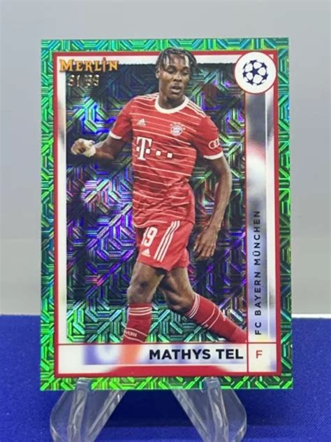 Mathys Tel Topps Merlino Cromo Uefa Rifrattore Mojo Verde