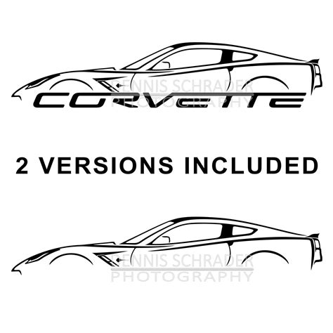 C7 Corvette Stingray Graphic Art Stencil Digital Download — Dennis Schrader Photography